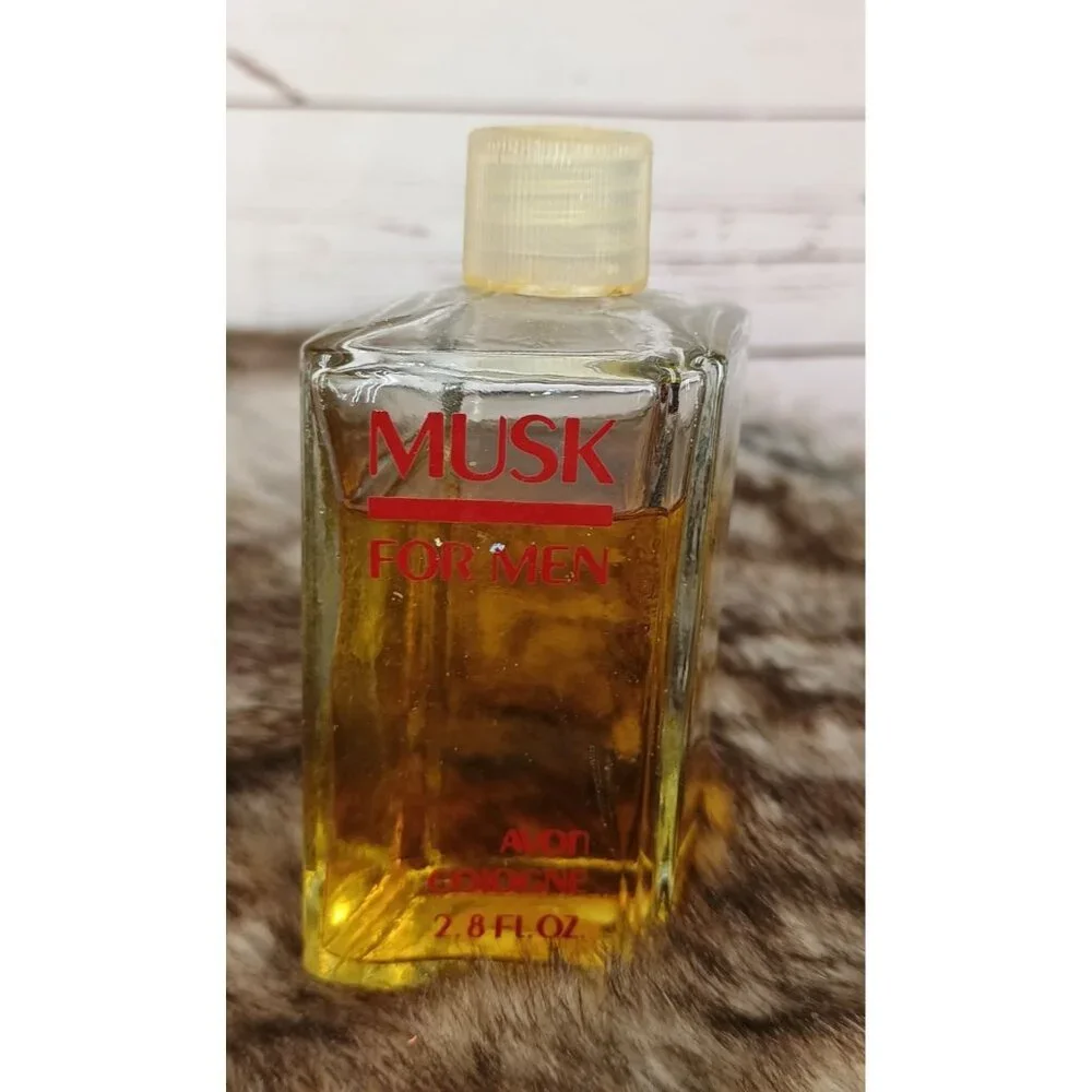 Vintage 1983 Avon Musk For Men Cologne‎ 2.8 FL OZ Bottle
